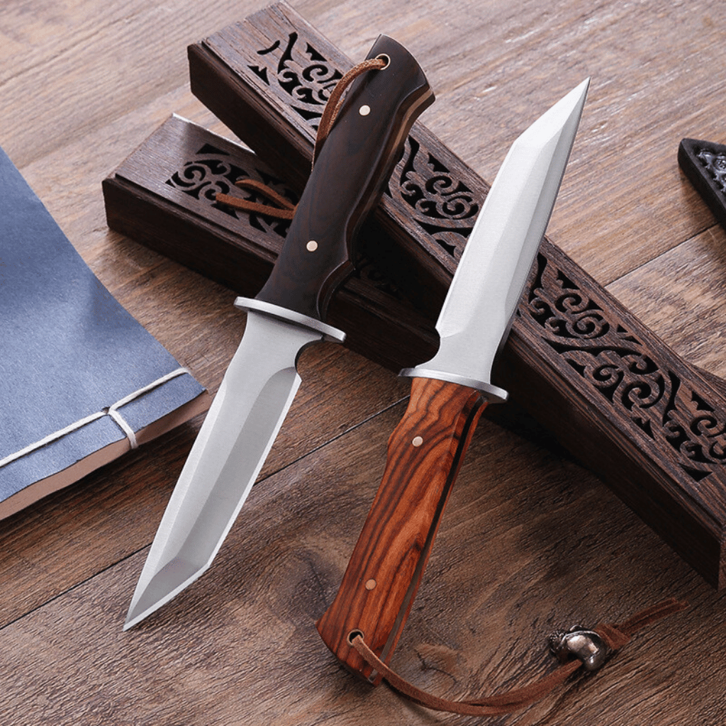 Clip Point Classic Onyx Stainless Steel Knife With Sheath