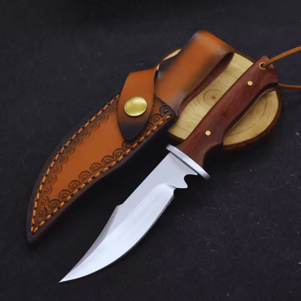 Clip Point Classic Stainless Steel Knife With Sheath