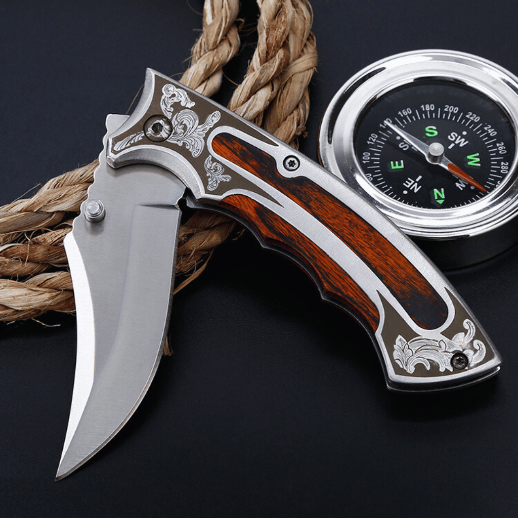 Clip Point Stainless Steel Hunting Pocket Knife