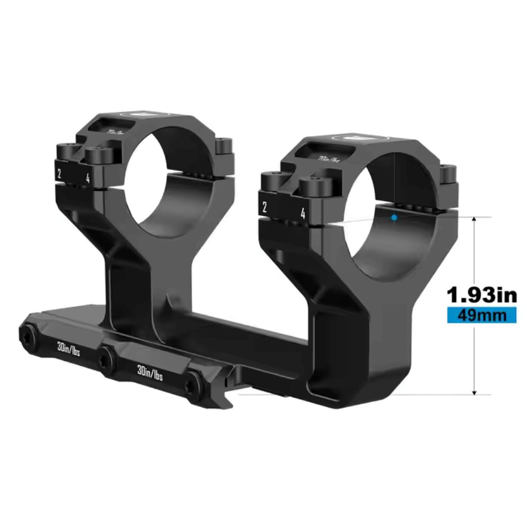 Discovery 30mm 0 MOA Rigid High Profile Picatinny Cantilever Scope Mount