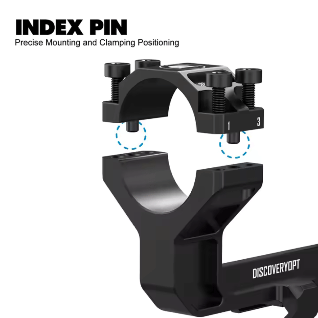 Discovery 30mm 0 MOA Rigid High Profile Picatinny Cantilever Scope Mount