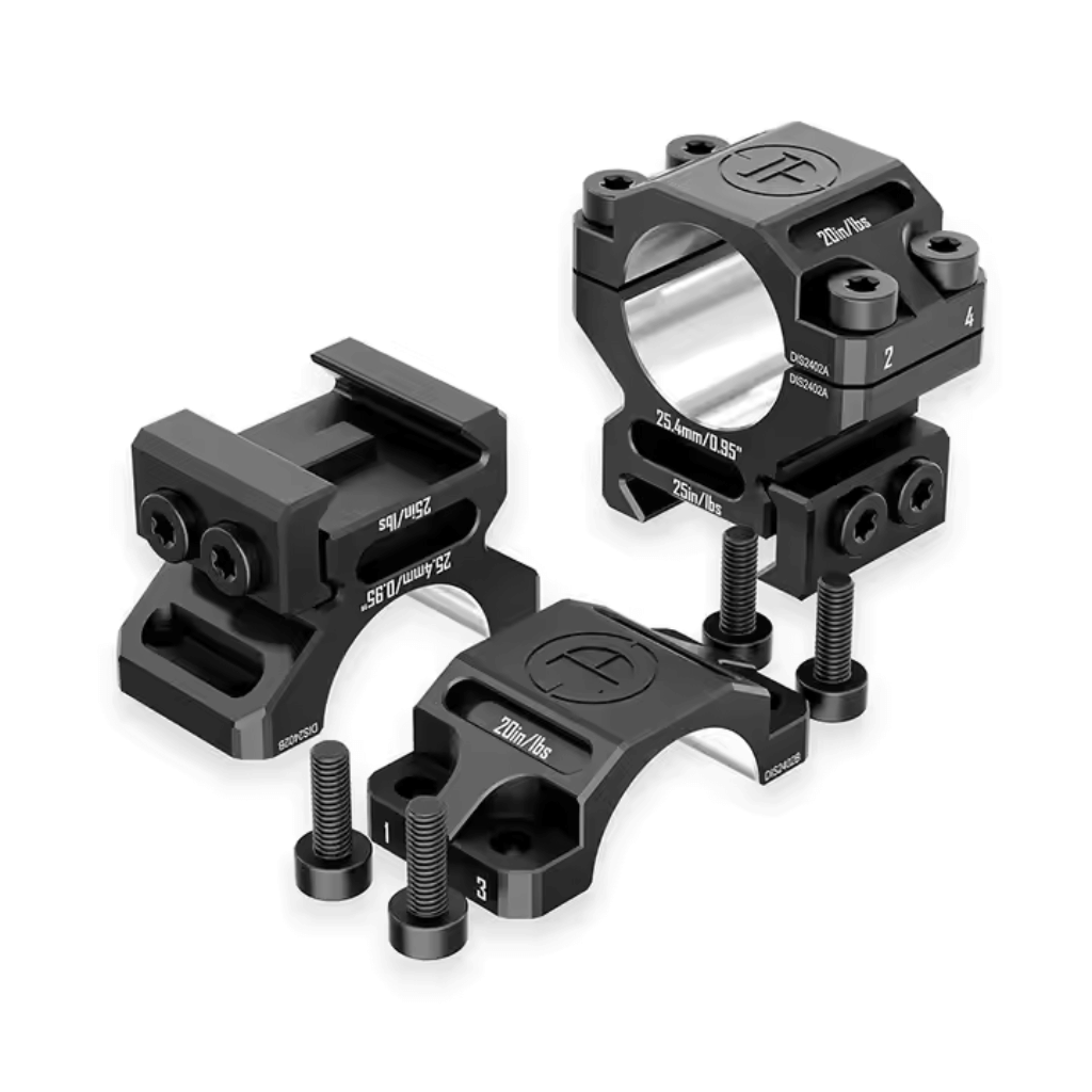Discovery 6061 25.4mm Low Profile Picatinny Scope Rings 2pc