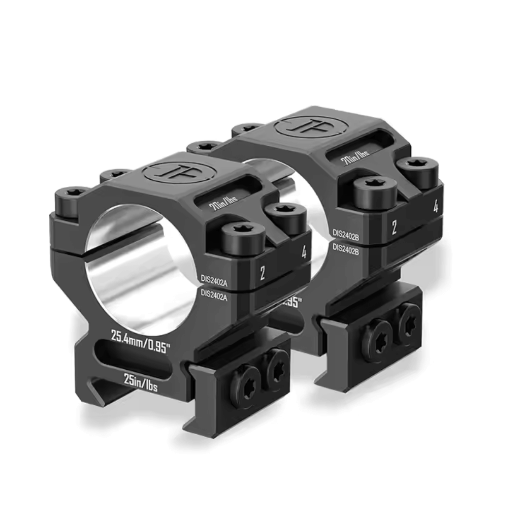 Discovery 6061 25.4mm Low Profile Picatinny Scope Rings 2pc