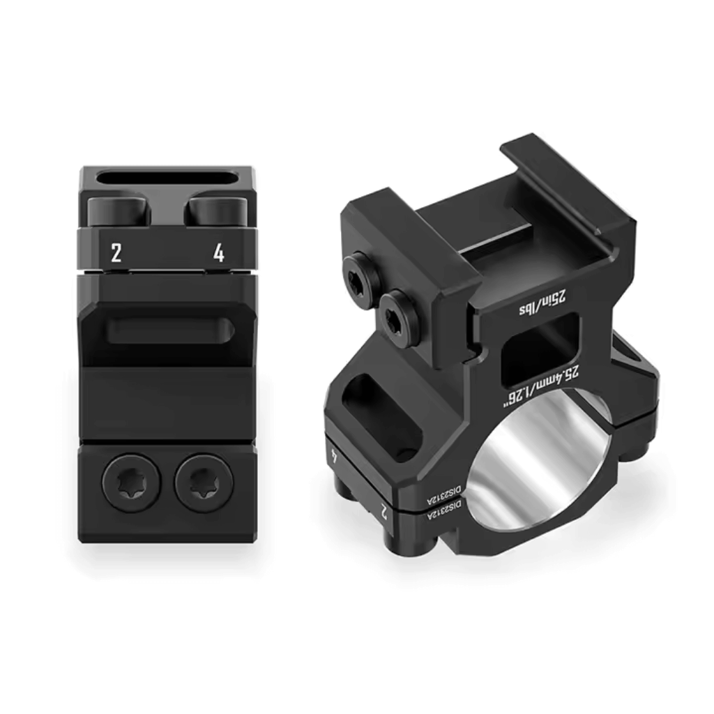 Discovery 6061 25.4mm Medium Profile Picatinny Scope Rings 2pc
