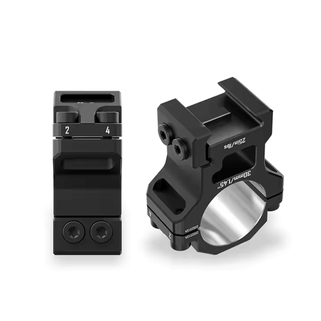 Discovery 6061 30mm High Profile Picatinny Scope Rings 2pc