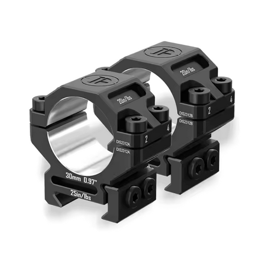 Discovery 6061 30mm Low Profile Picatinny Scope Rings 2pc