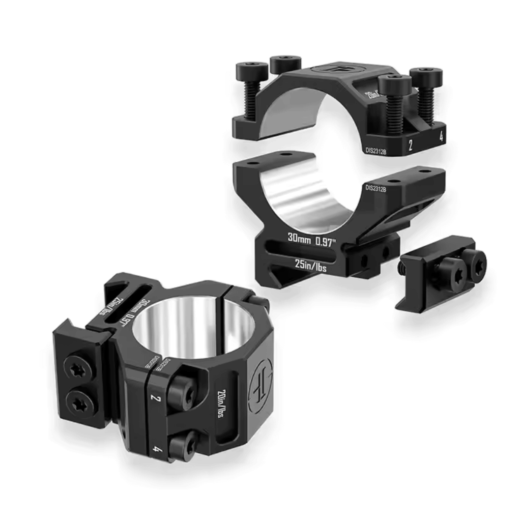 Discovery 6061 30mm Low Profile Picatinny Scope Rings 2pc