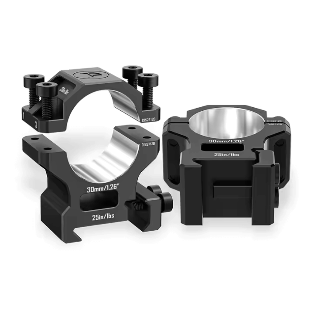 Discovery 6061 30mm Medium Profile Picatinny Scope Rings 2pc
