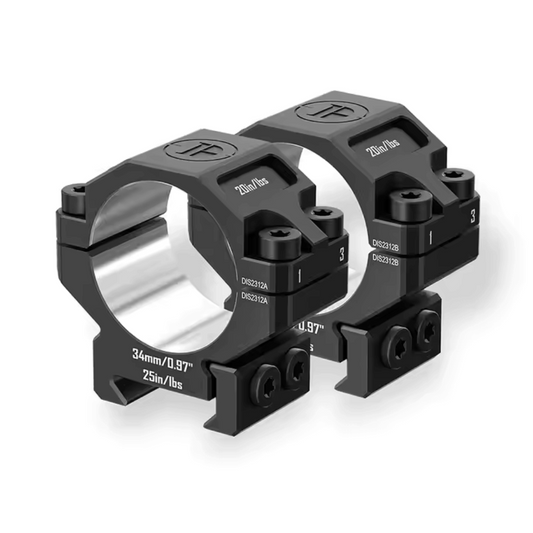 Discovery 6061 34mm Low Profile Picatinny Scope Rings 2pc