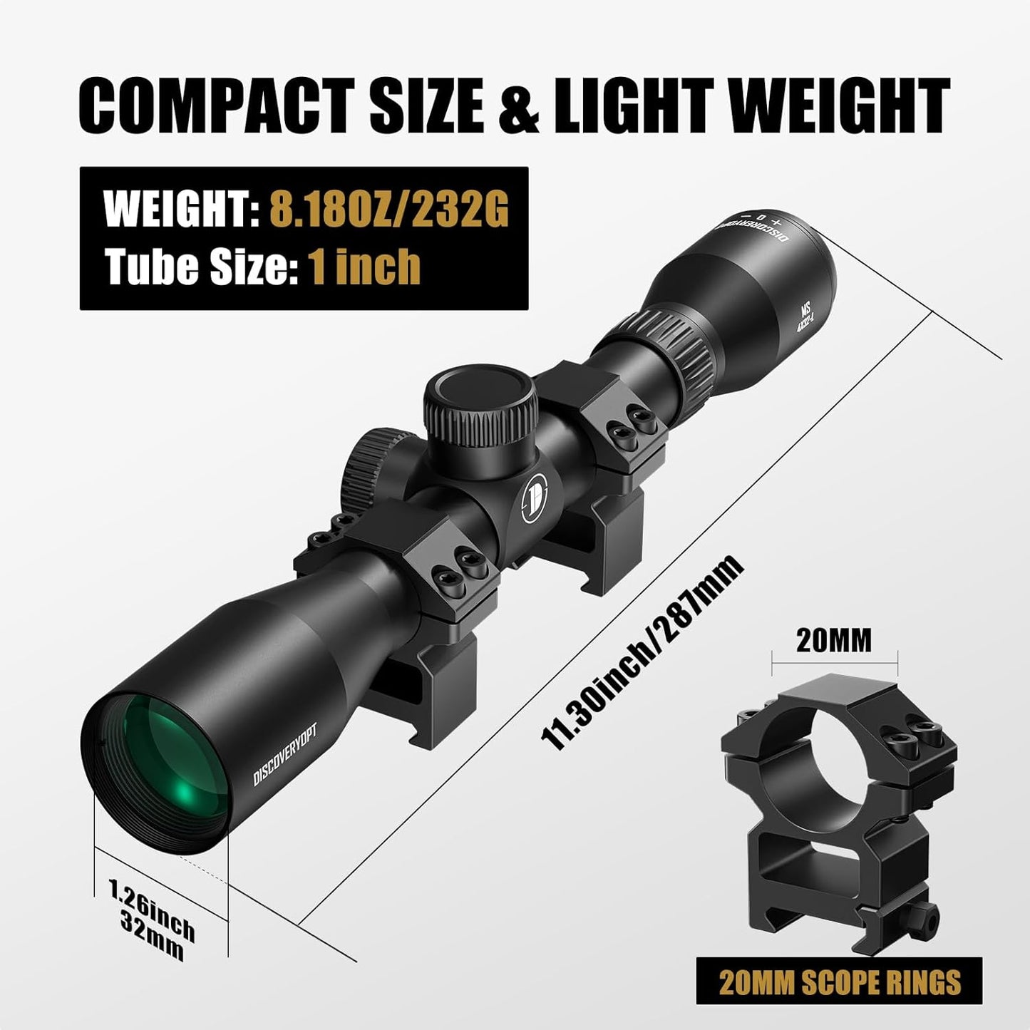 Discovery Optics MS 4X32-MOA-L Scope