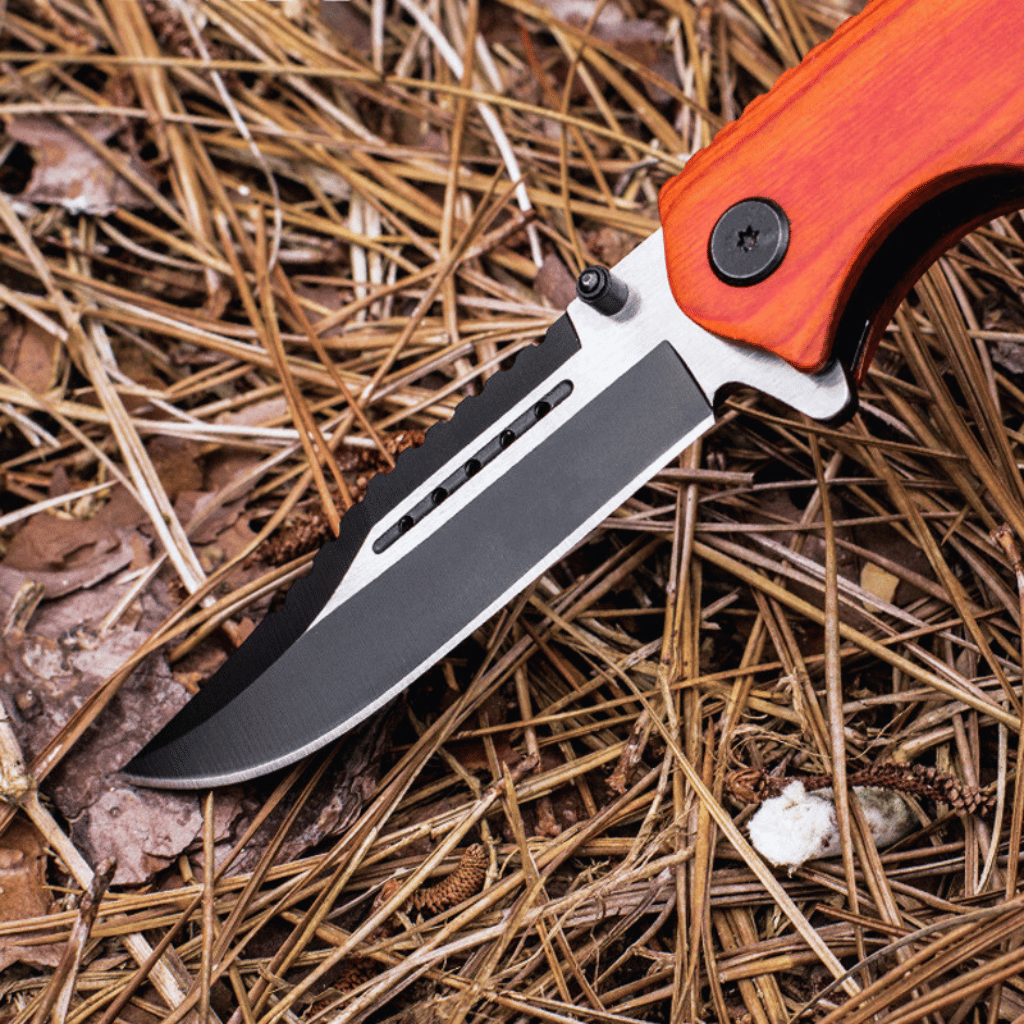 Multifunction Blackened Stainless Steel Survival Pocket Knife