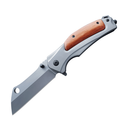 Outdoor Stainless Steel Folding Knife Rosewood Handle