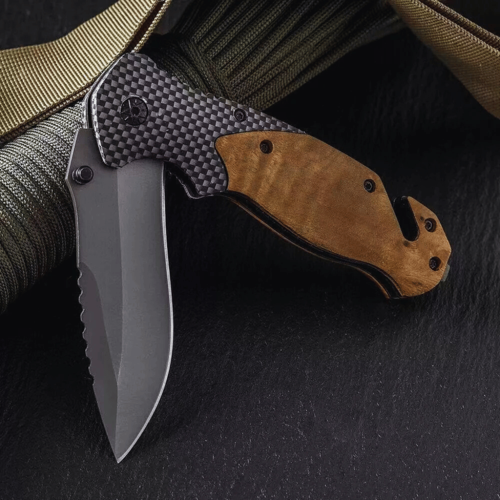 Titanium Plated Stainless Steel Folding Knife