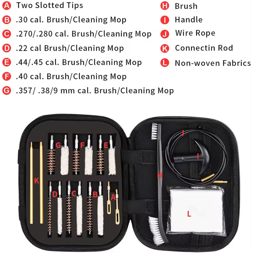 21 Pc Universal Gun Cleaning Kit