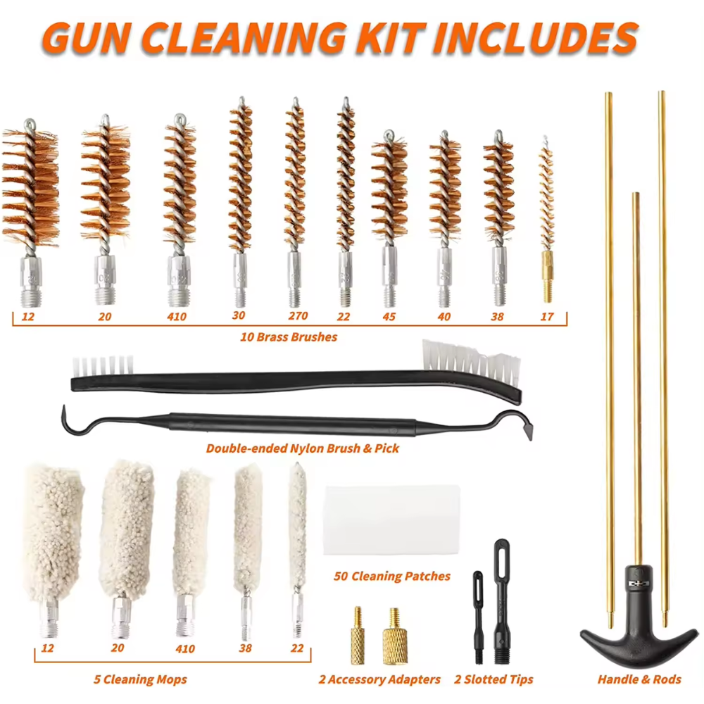 26 Pc Universal Gun Cleaning Kit