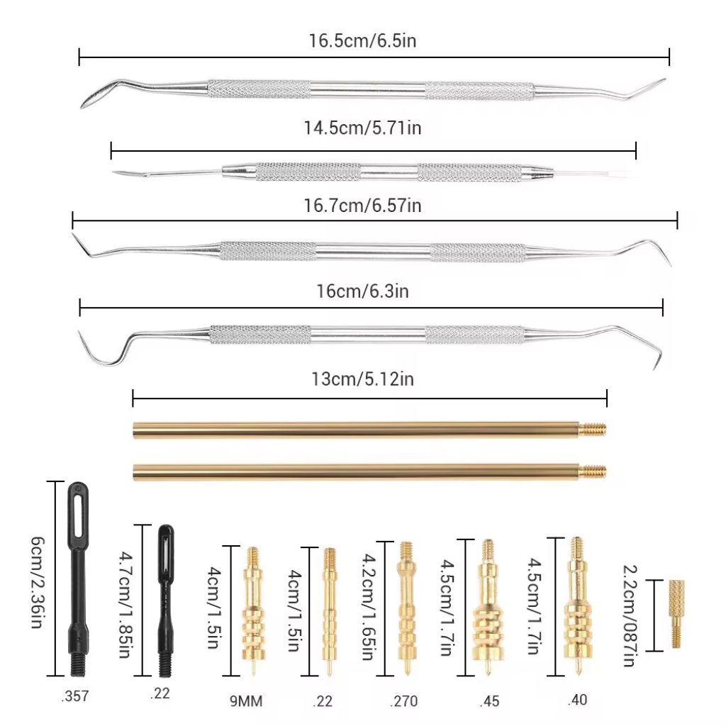 29 Pc Universal Gun Cleaning Kit