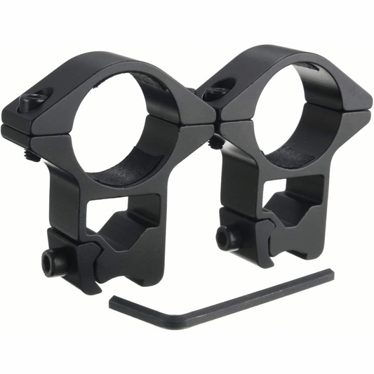 2 Pc Picatinny and Weaver High Rail Oval Scope Rings