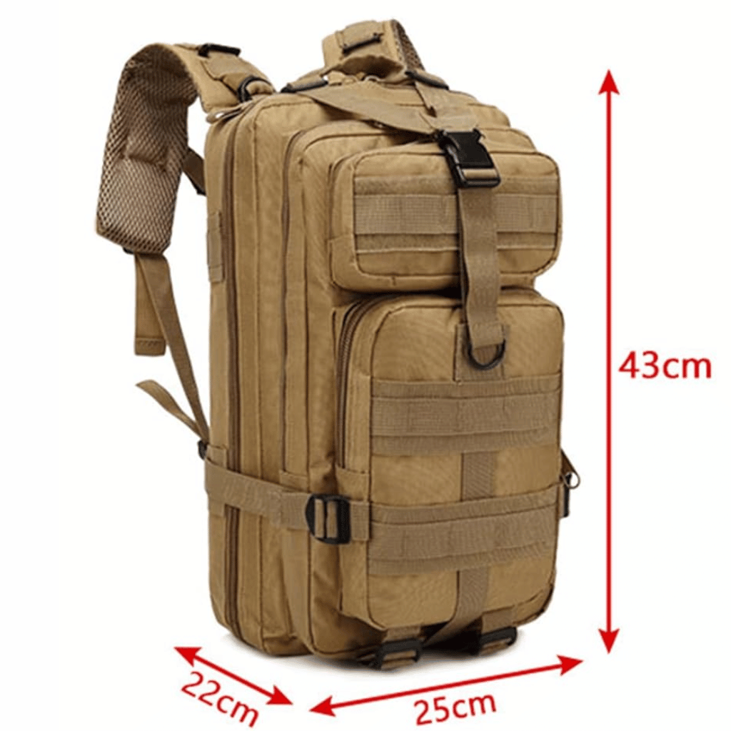 35L Tactical Khaki Travel Backpack