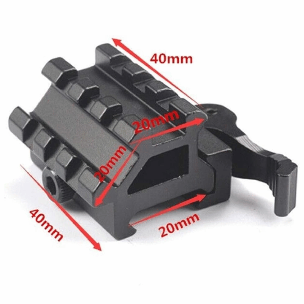 3 Slot Picatinny And Weaver Dual Rail Mount Quick Release