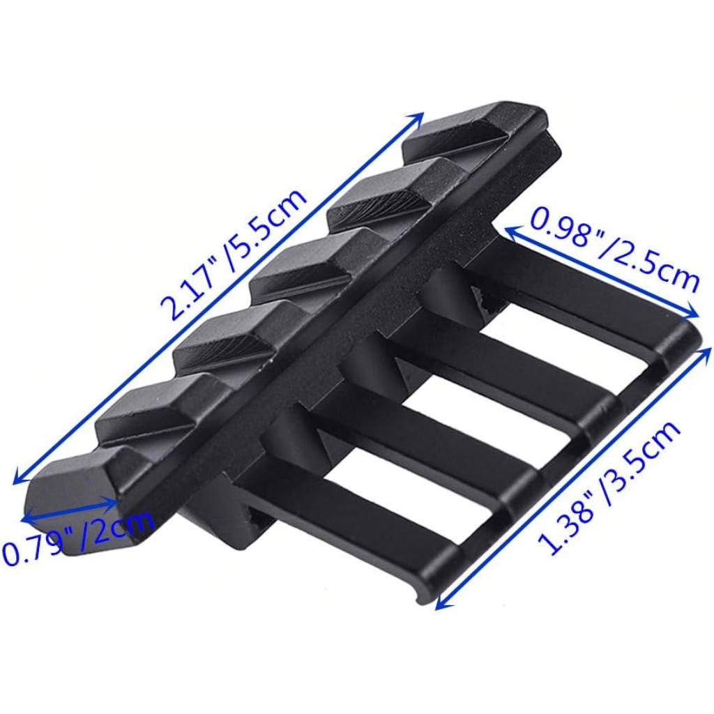 5 Slot Picatinny And Weaver 45 Degree Offset Rail Mount