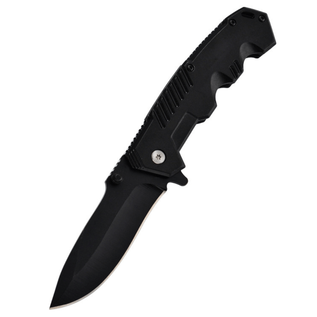 Blackout Stainless Steel Folding Knife