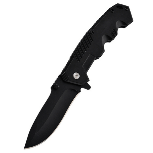 Blackout Stainless Steel Folding Knife