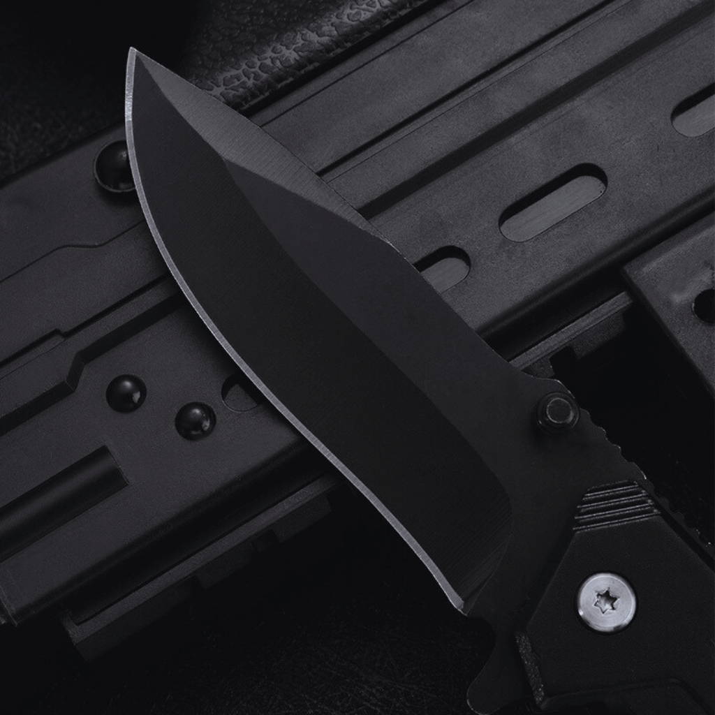 Blackout Stainless Steel Folding Knife