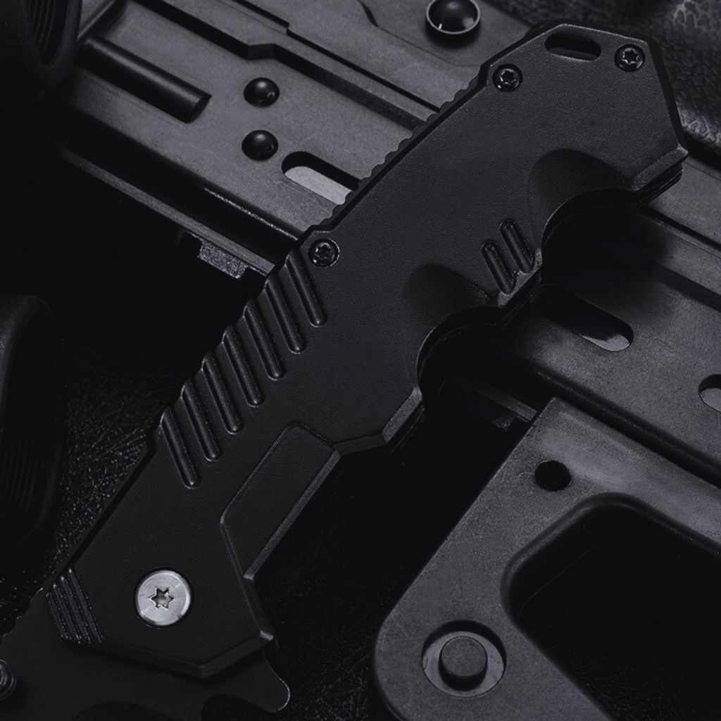 Blackout Stainless Steel Folding Knife