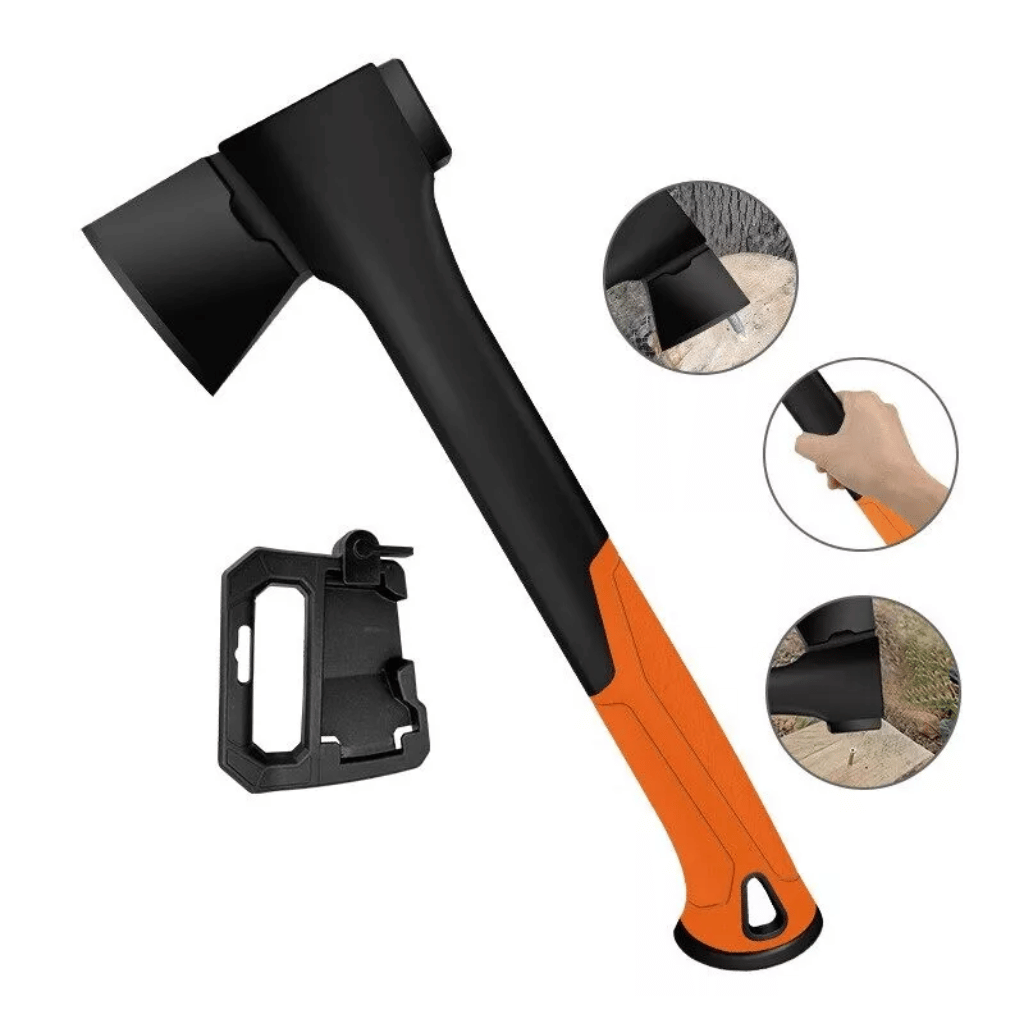 Classic Carbon Steel Hand Axe With TPR Handle