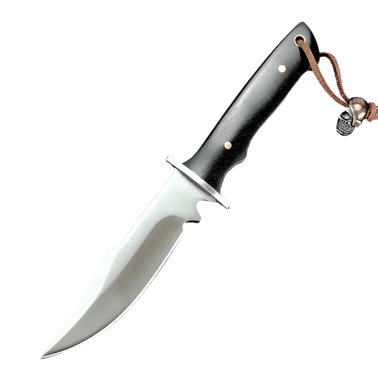Clip Point Classic Onyx Stainless Steel Knife With Sheath
