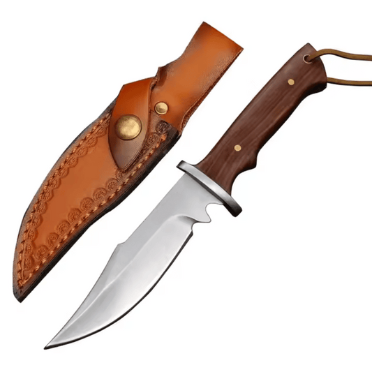 Clip Point Classic Stainless Steel Knife With Sheath