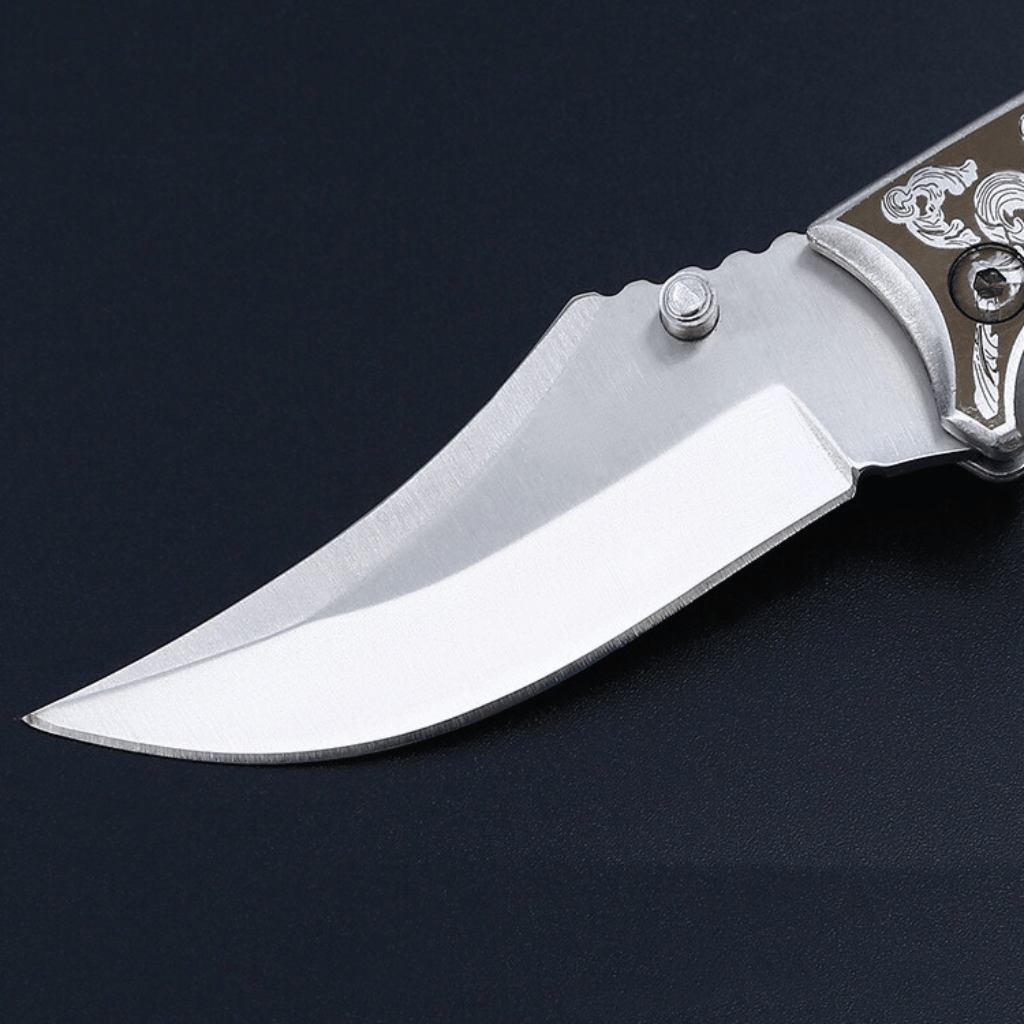 Clip Point Stainless Steel Hunting Pocket Knife