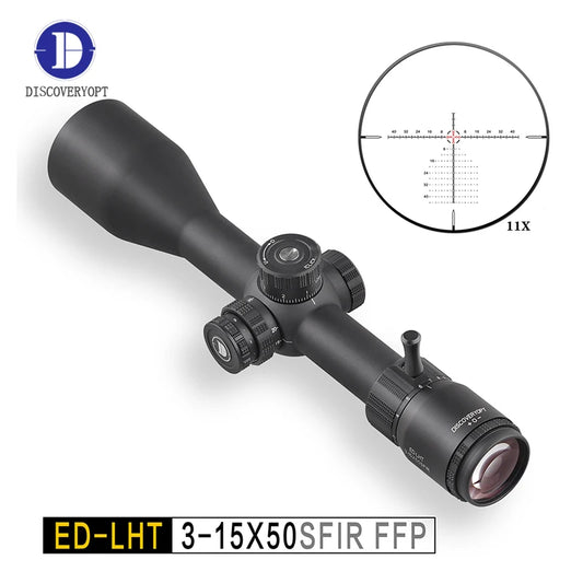 Discovery Optics ED LHT 3-15X50SFIR FFP Scope