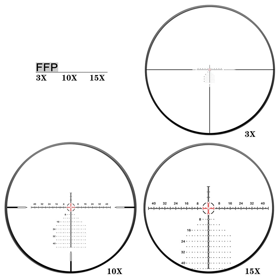 Discovery Optics ED LHT 3-15X50SFIR FFP Scope