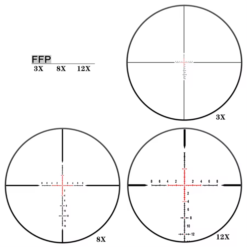 Discovery Optics HD 3-12X44SFIR FFP Scope