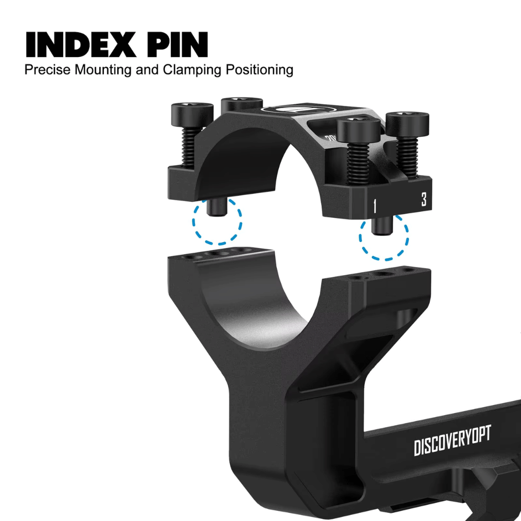 Discovery 34mm 0 MOA Rigid High Profile Picatinny Cantilever Scope Mount