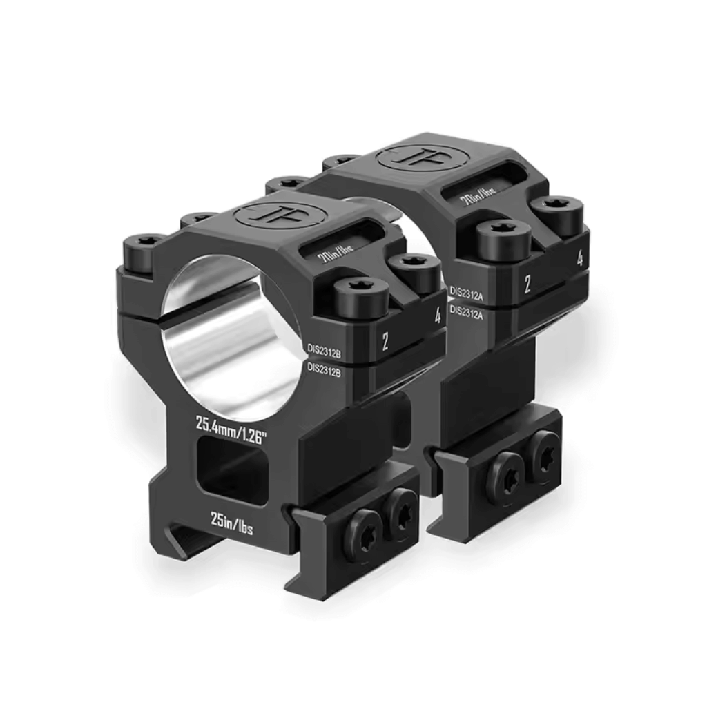 Discovery 6061 25.4mm Medium Profile Picatinny Scope Rings 2pc