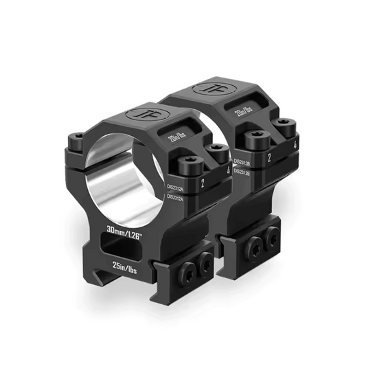 Discovery 6061 30mm Medium Profile Picatinny Scope Rings 2pc