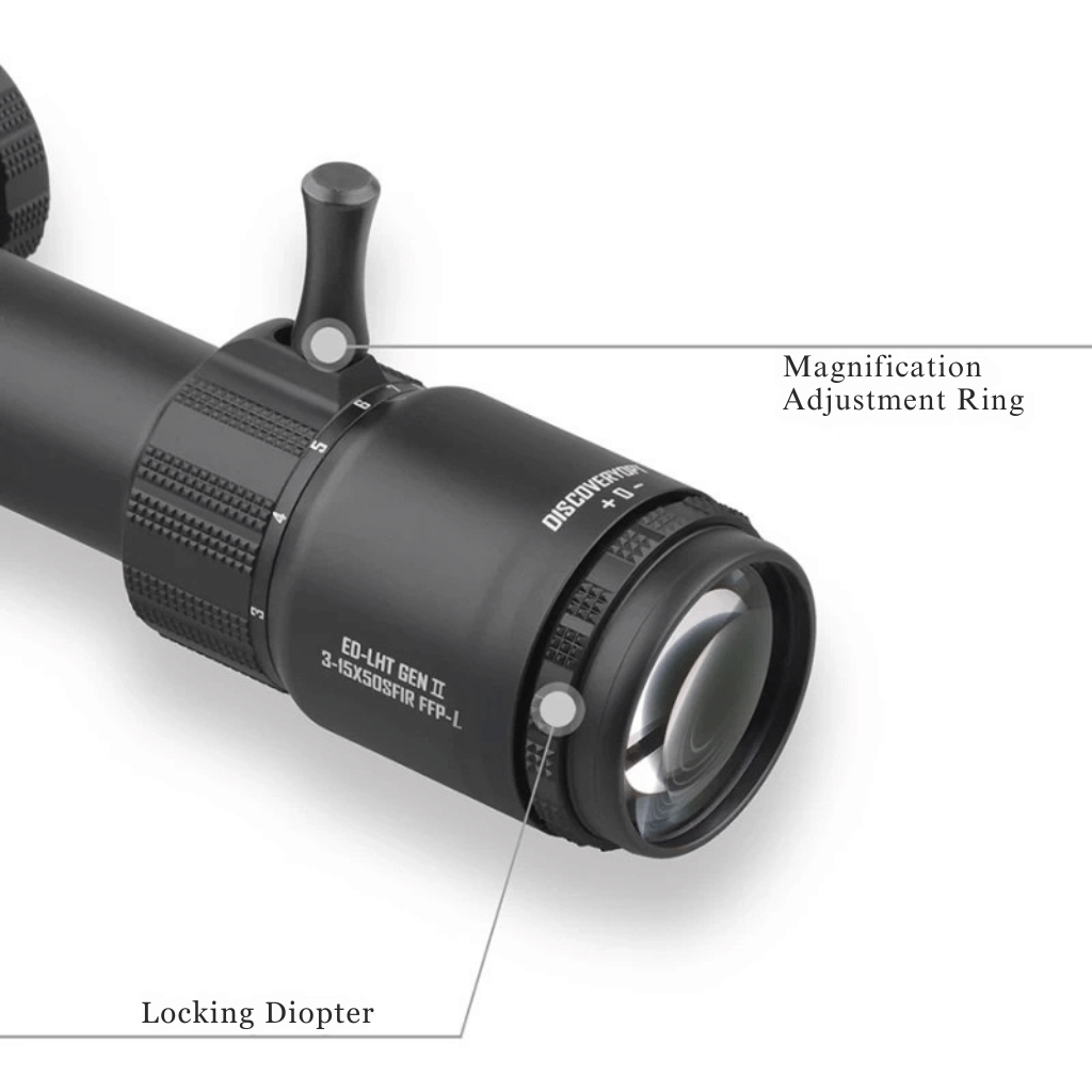 Discovery Optics ED GEN2 LHT 3-15X50SFIR FFP Scope