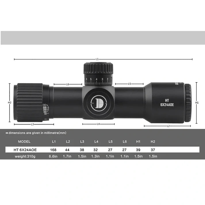 Discovery Optics HT 6X24AOE Scope