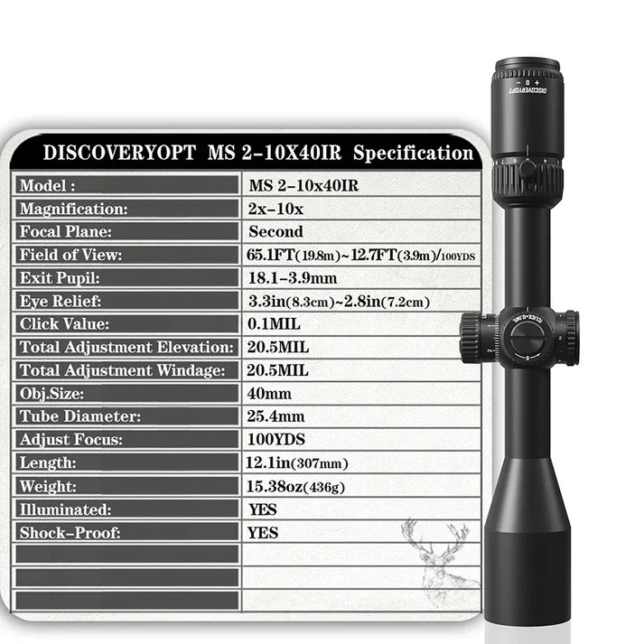 Discovery Optics MS 2-10X40-IR Scope