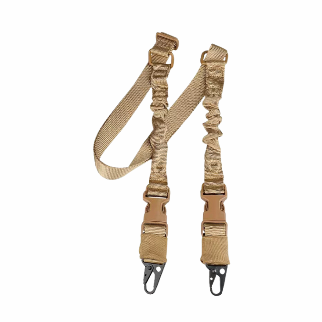 Dual Point Adjustable Pulley Khaki Gun Sling – Shooters Mart