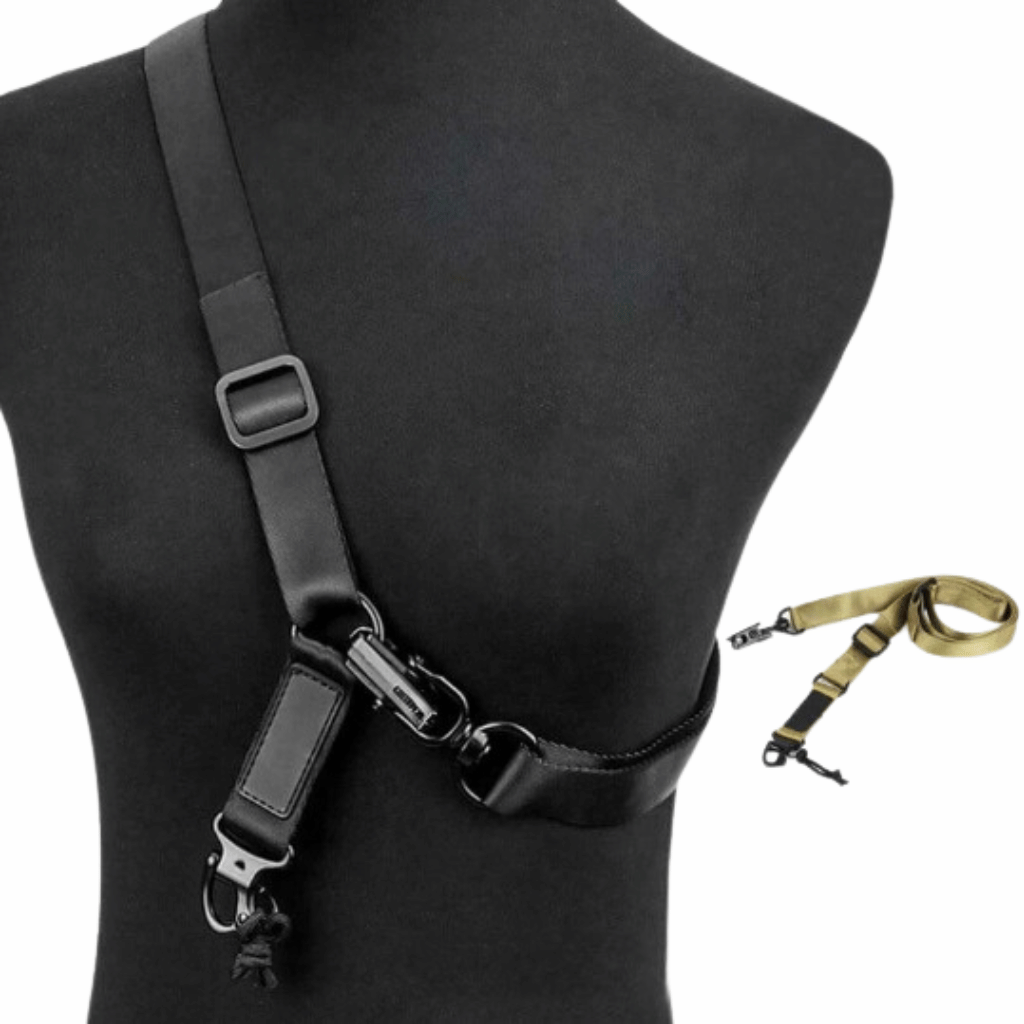 Dual Point Secure Black Gun Sling