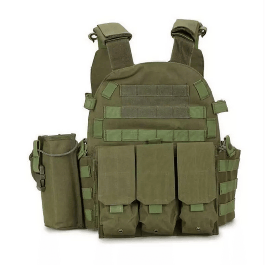 4 Pc Green Tactical Military Vest