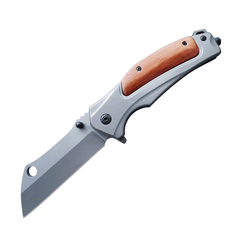 Outdoor Stainless Steel Folding Knife Rosewood Handle