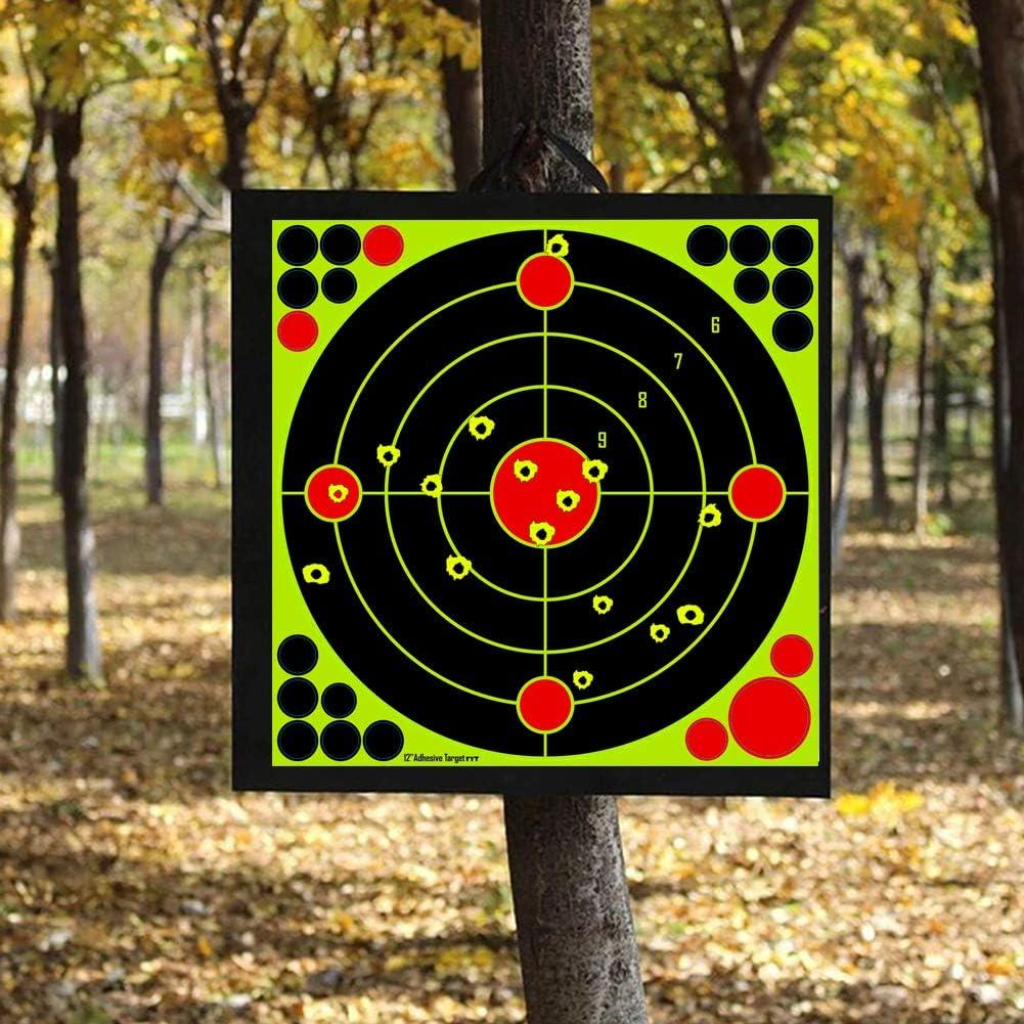 Paper Shooting Target Reactive 12 Inch 10 sheets