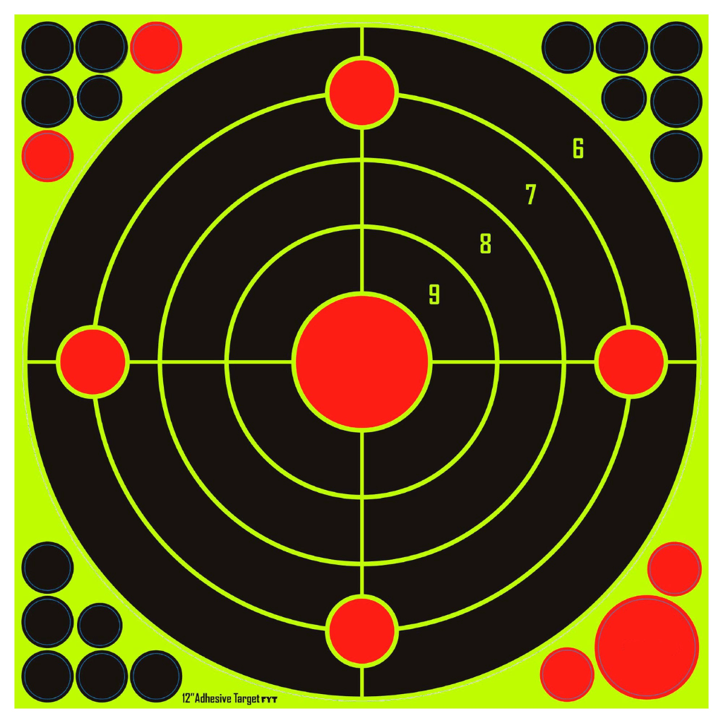 Paper Shooting Target Reactive 12 Inch 10 sheets