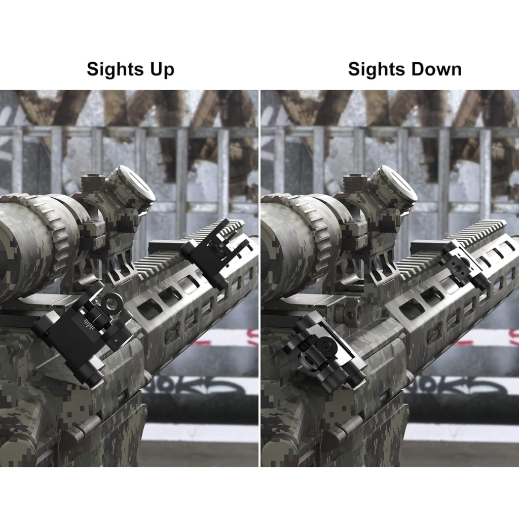 SM Front and Rear 45 Degree Sights Picatinny and Weaver