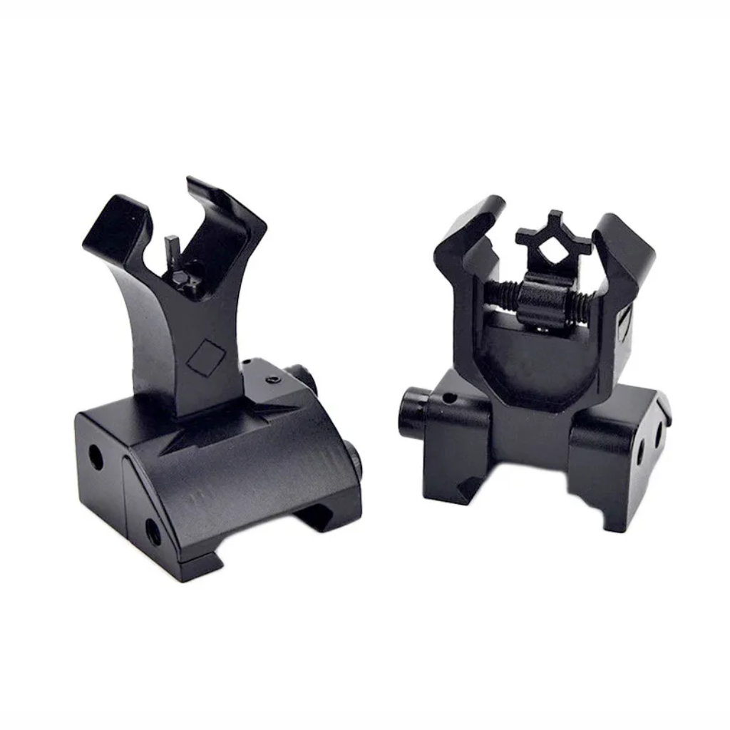 SM Flip-Up Front and Rear Diamond Sights Picatinny and Weaver ...