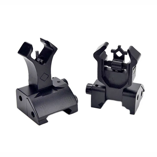 SM Flip-Up Front and Rear Diamond Sights Picatinny and Weaver